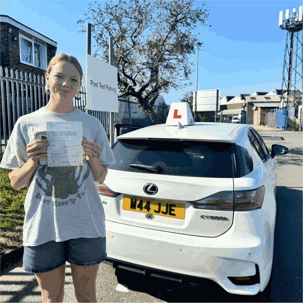 This image showcases the Pro School of Motoring training car, designed to provide a safe, comfortable, and controlled learning environment for students. Our vehicles are well-maintained and equipped with dual controls, helping learners build confidence while practising real-road driving across South West London.